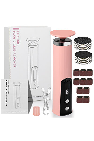 Choice pink Wireless Electric Foot Callus Remover Machine Rechargeable Pedicu...