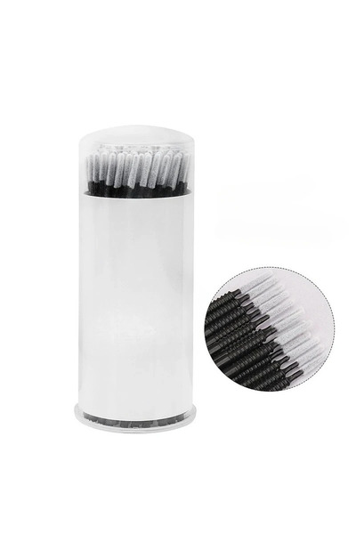 Choice1 16-Black-box 100pcs 100 Pcs Disposable Spiral Mascara Brush Handle Mi...