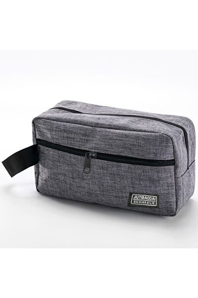 choice2 حقيبة أدوات تجميل رجالية رمادية اللون من BJ177، منظم مكياج للسفر، حقي...