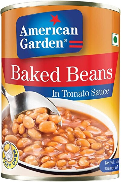 american garden Baked Beans In Tomato Sauce - 420 gm
