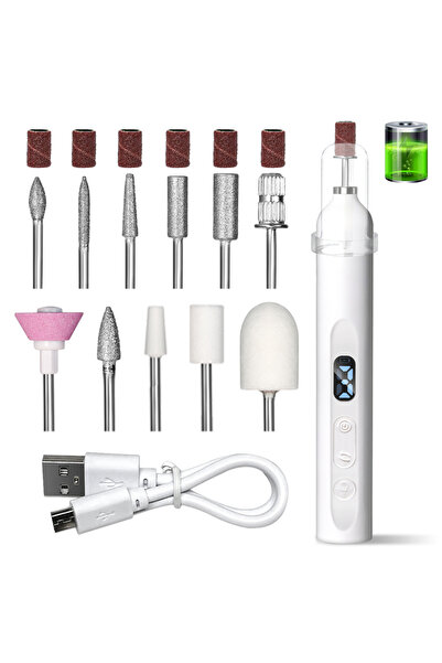 Choice1 مجموعة بيضاء USB-C 2 في 1: جهاز برد أظافر كهربائي ومصباح UV، قابل لإع...