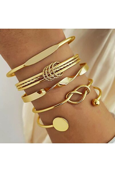 Choice1 J070116-1 5 pieces fashionable steel-rimmed multi-layer elegant and e...