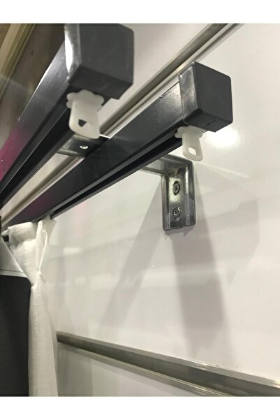 özdeğer home 150cm DUVAR MONTAJ 2 Li korniş ALÜMİNYUM PERDE RAYI