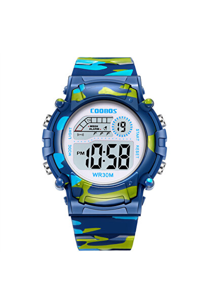 Choice3 Blue Sport Digital Watch for Kids Waterproof Luminous Children's Elec...
