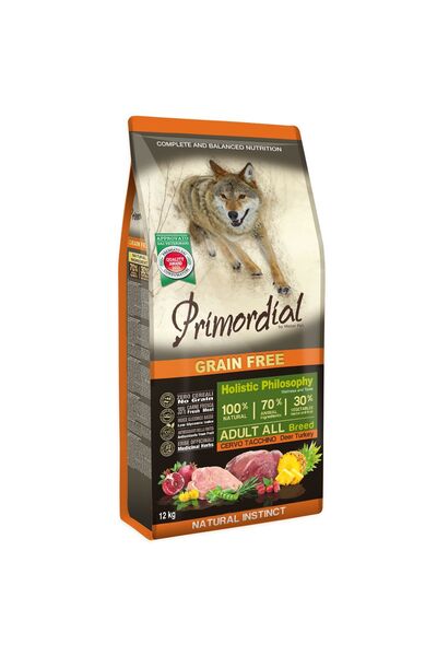 Primordial Grain-Free Holistic Adult Dog with Venison and Turkey