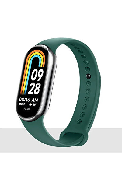 Choice سوار رياضي من السيليكون باللون الأخضر الصنوبري لساعة شاومي مي باند 8 م...