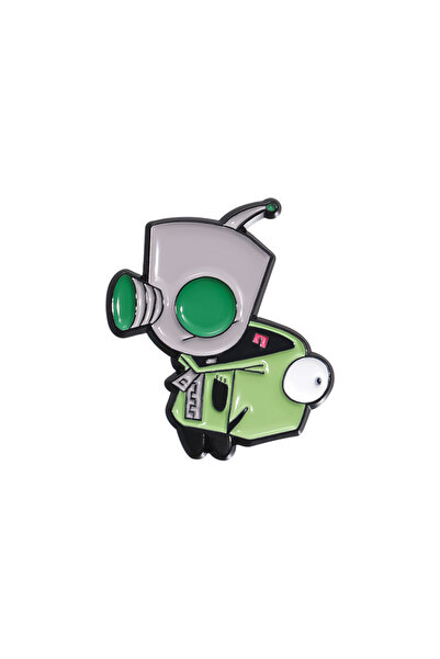 Choice7 دبابيس مينا من مجموعة Alien Invader Zim، تصميم كرتوني كوميدي، شارة طي...