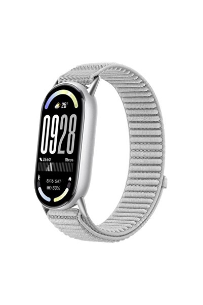 Choice1 سوار نايلون رمادي لسوار Mi Band 10 و9 و8، متوافق مع سوار Mi Band 10 و...