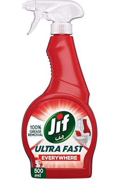 Jif Ultra Fast Cleaner Spray, Everywhere, 100% stain removal on fabrics, 500ml