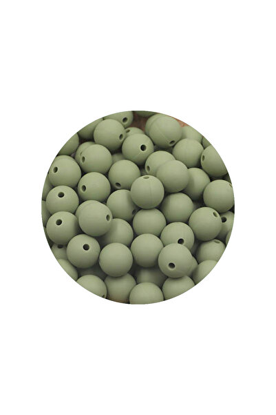 Choice17 50pcs 12mm Matcha green 50Pcs/Lot 12/15mm New Color Silicone Beads f...