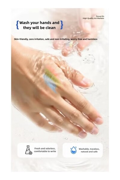 ENMY 80-Color Flash Liquid Acrylic Markers, Soft Tip, Glitter & Fluorescent, ...