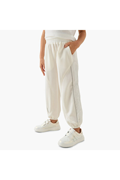 Kappa Girls Jogger with Side Stripe Detail - Polyamide Blend - Elasticated