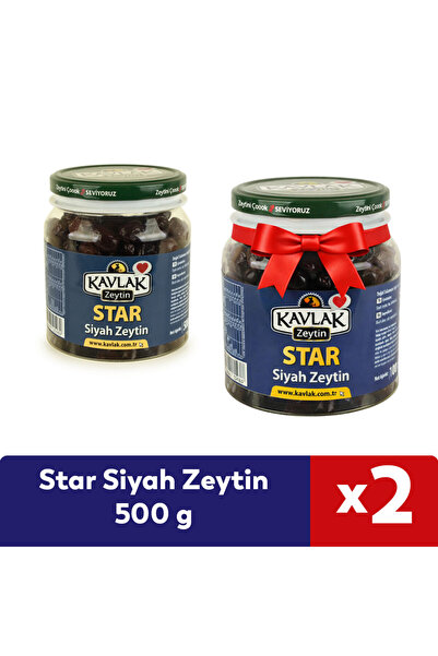Kavlak Zeytin Kavlak Gemlik Star Siyah Zeytin 500 gr 1 Alana 1 Bedava