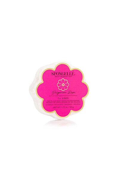 SPONGELLÉ غسول الجسم بالورد البلغاري من مجموعة ديزي، إسفنجة معطرة 50 غرام (7+...