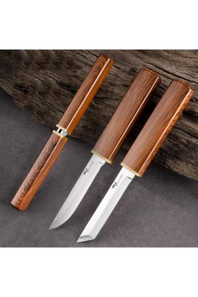 valkyrie 2-Piece Japanese Tanto Chef Knife Set – Stainless Steel, with Sheath...