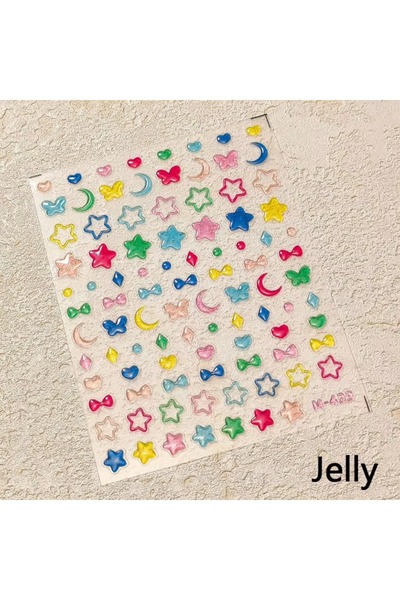 Choice 2 Jelly Design Bear Rabbit Stars Love Heart Cartoon 5D Embossed Relief...