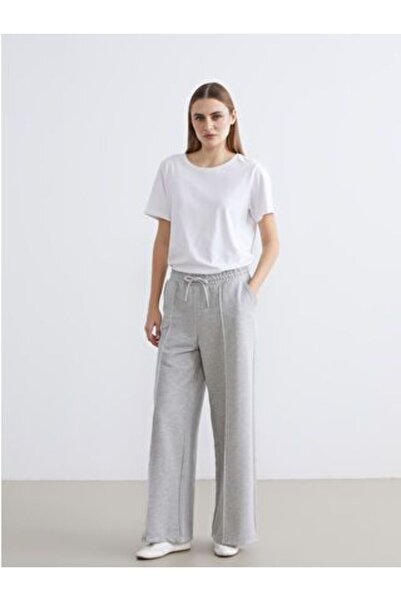 LC Waikiki Women's Wide Leg Sweatpants with Elastic Waist