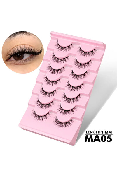 Choice8 7 pairs-MA05 Veltrinay False Eyelashes 3D Volume Faux Mink Eyelashes ...