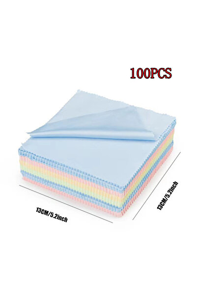 Choice7 ١٠٠ قطعة قماش لتنظيف النظارات بألوان متنوعة (١٠/٢٠/٣٠ قطعة) مقاس ٥٫١٢...