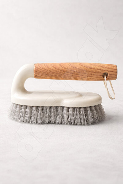Destpak Acacia Handle Floor Brush - Carpet Floor Tile Joint Brush - Decorativ...