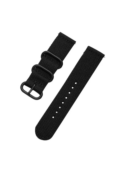 Choice23 22mm Black 18mm 20mm 22mm 24mm Nylon Fabric Watch Bands Sport Strap ...