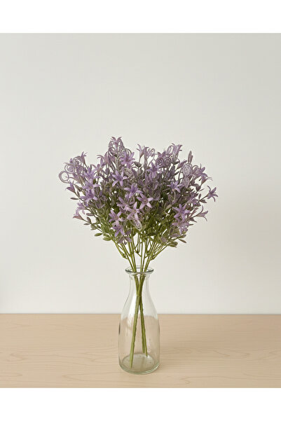 YASİMA غصن زينة بنفسجي صناعي منحني لتزيين المنزل 35 سم