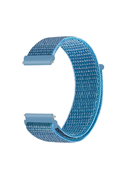 Choice سوار ساعة من النايلون الرياضي بعرض 22 مم، لون أزرق، مناسب لساعة كوروس ...