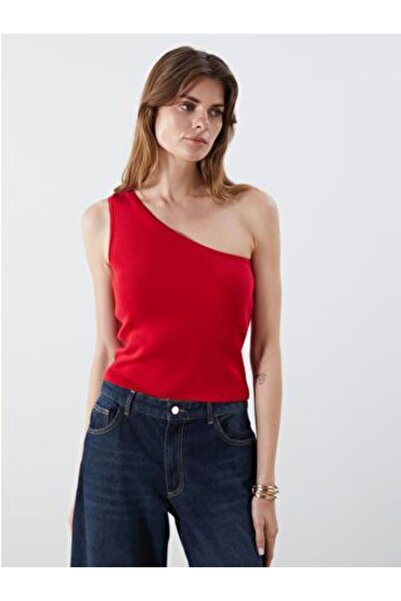 LC Waikiki One Shoulder Crop Women's Knitwear Singlet