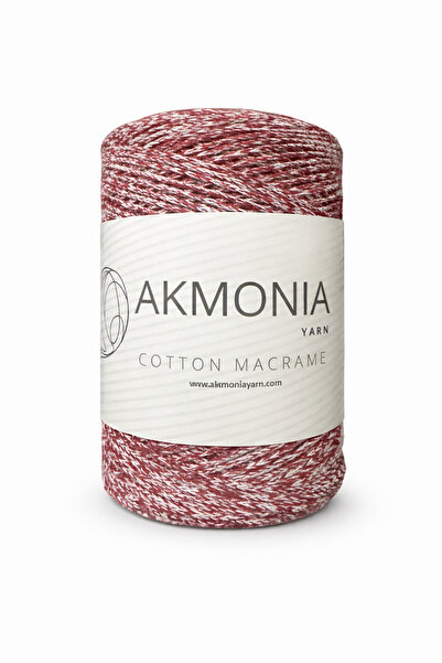 Akmonia Makrome Pamuklu Örgü ip 250 GR Zincir 2mm Çanta ipi ,Supla ip ,Ev Dek...