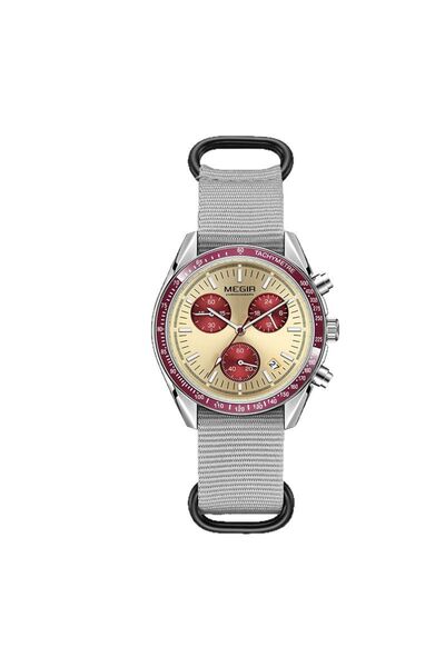 choice2 B MEGIR 2247 New Luxury Men's Watch Canvas Braided Strap Sport Chrono...