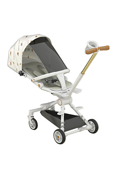 KidLe عربة أطفال متعددة الوظائف قابلة للطي والحمل مع طبق طعام