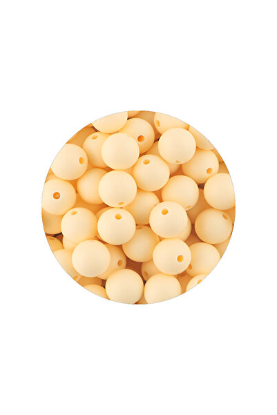 Choice52 50pcs 12mm Beige 50Pcs/Lot 12/15mm New Color Silicone Beads for Jewe...