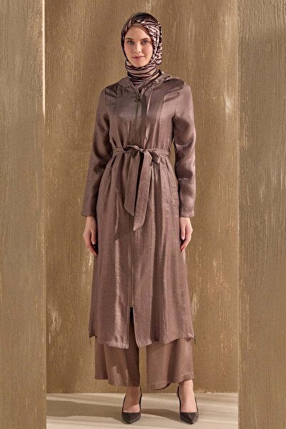 Setrms Jakarlı Kuşaklı Pardesü