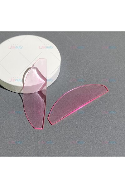 Choice3 بينك ليبيوتي، زوج واحد من واقيات رفع الرموش الكورية، مسطحة وقابلة لإع...