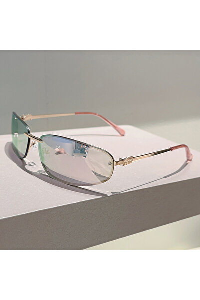 choice2 as picture shows pink coating KAMMPT Rimless Sunglasses Women 2025 Ne...