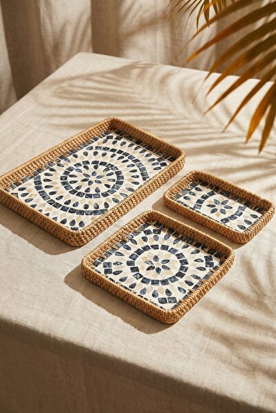 ACAR Palma 3-Piece Bamboo Presentation Tray Set