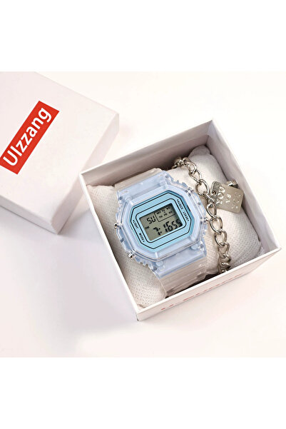 Choice Blue Sports Electronic Watch Men and Women Square Junior High School H...