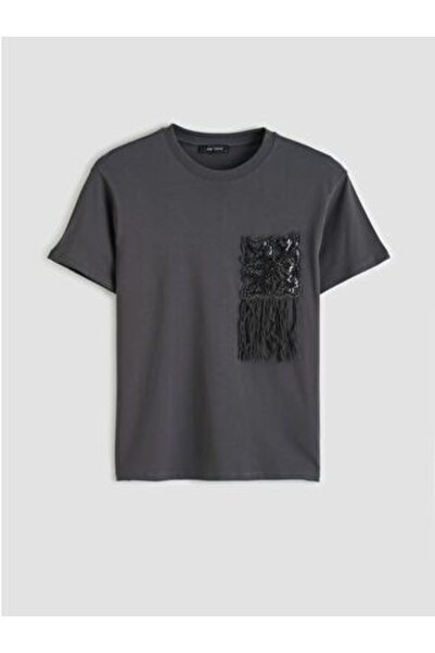 LC Waikiki Crew Neck Blouse with Tassel Detail