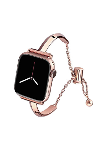 Choice3 سوار ساعة فاخر باللون البني الوردي، متوفر بأحجام 38-40-41 مم، مناسب ل...