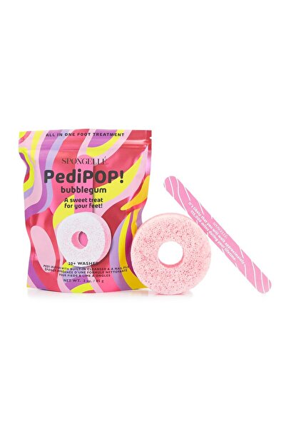 SPONGELLÉ Pedi Pop Bubblegum Foot Buffer & Nail File 85 g (20+ Uses)