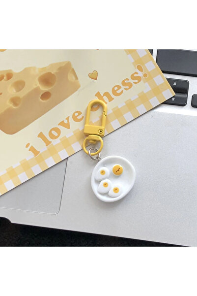 choice2 Lotus Eggs Cute Cartoon Breakfast Keychain Set | Poached Egg, Banana ...