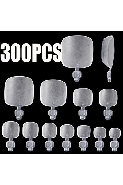 Choice1 أظافر قدم صناعية قصيرة مربعة غير لامعة، لون بيج، 30/150/300/600 قطعة،...