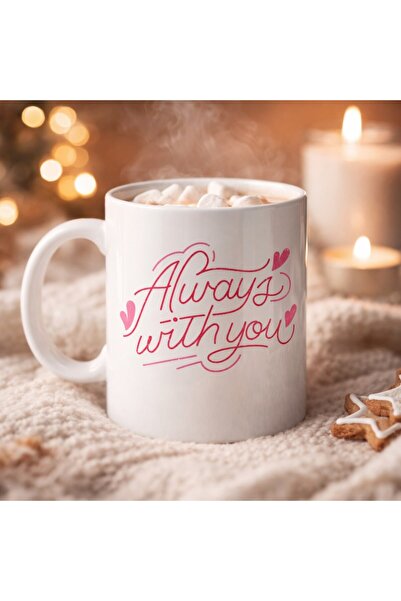 sylar Always with You Porcelain Mug Romantic Design Special Gift Cup for Love...