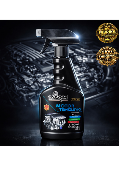 Ebrayn Premium Oto Araba Motor Temizleyici Sprey Ve Motor Parlatıcı Spreyi 500ml