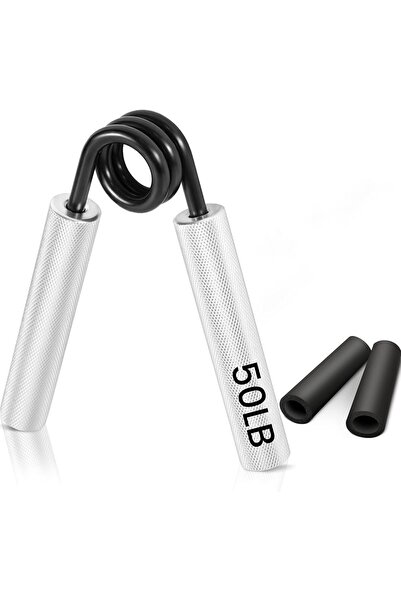Arabest 50LB Metal Grip Strength Trainer, Portable Thick Sweat Absorbing Prot...