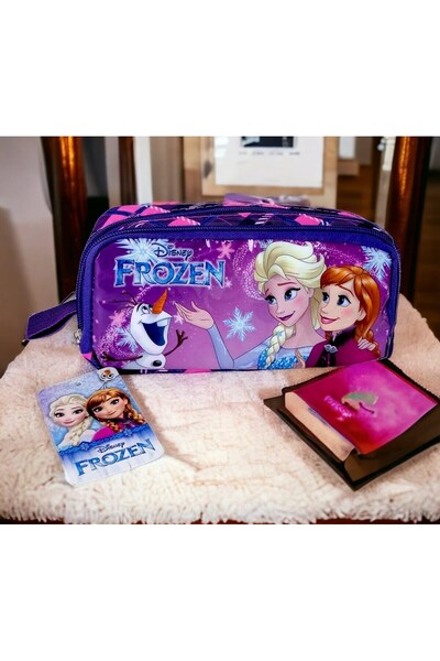 özgürce Frozen Elsa-Anna Kalem Kutusu, Renkli ve Eğlenceli Çocuk Kalemlik