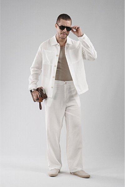 king brich Regular Fit Muslin Fabric Men's Shirt and Pants Set