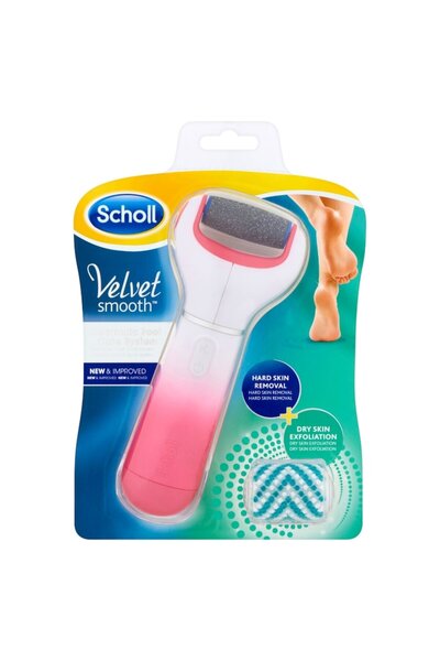 SCHÖLL Pilă electronică Scholl Catifea Smooth Express Pedi cu particule de di...