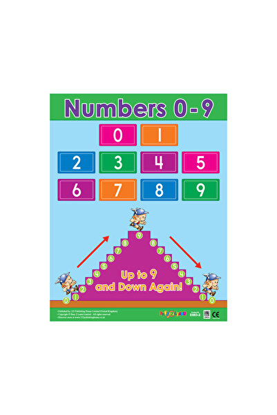 123Publishing House Numbers 0-9 - Wall Chart in English