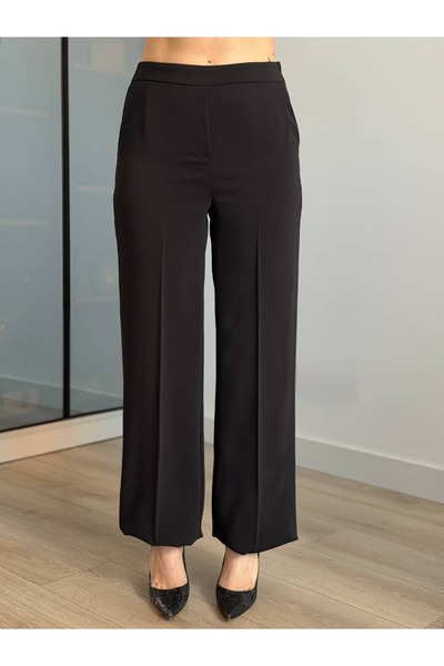ROUPAS COLLECTİON Yandan Fermuarlı Lastikli Pantolon